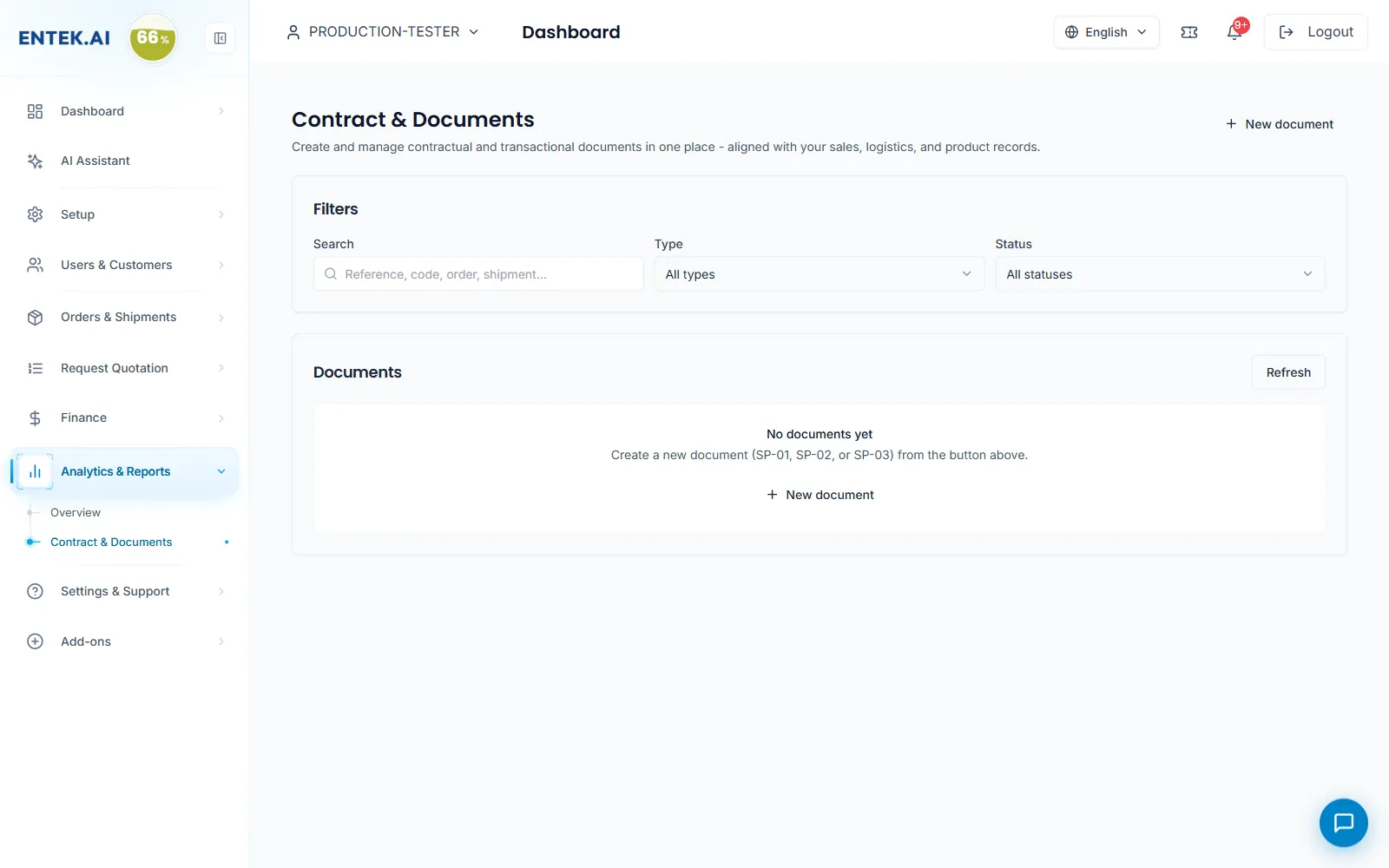 Contracts and documents