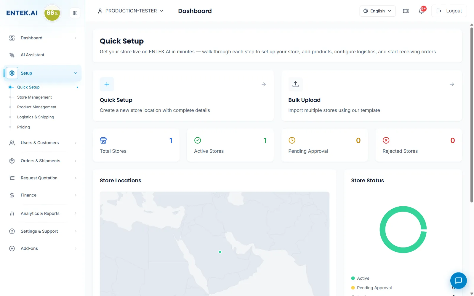 Set up your store in minutes